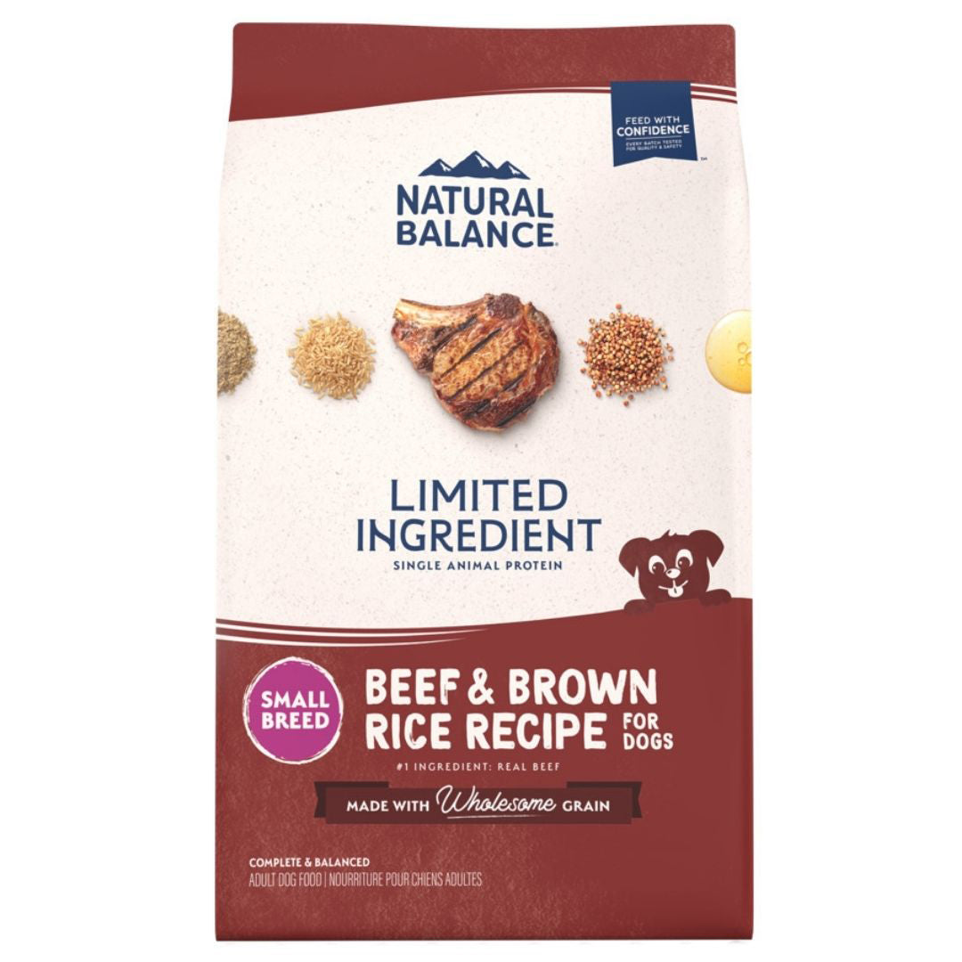 Natural Balance Pet Foods L,I,D, Small Breed Bites Dry Dog Food Beef & Brown Rice 1ea/4 lb
