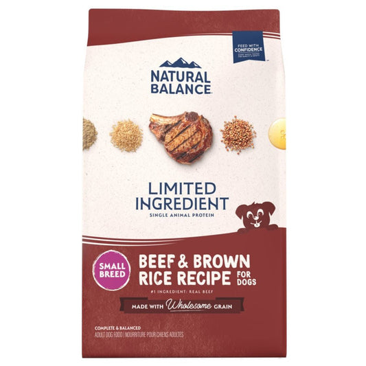 Natural Balance Pet Foods L,I,D, Small Breed Bites Dry Dog Food Beef & Brown Rice 1ea/4 lb