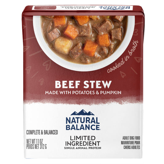 Natural Balance Pet Foods L,I,D, Stew Wet Dog Food Beef Stew 12ea/11 oz