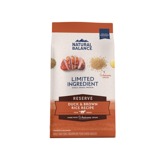 Natural Balance Pet Foods L,I,D Reserve Dry Dog Food Duck & Brown Rice 1ea/22 lb