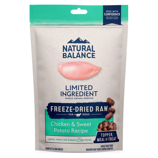 Natural Balance Pet Foods L,I,D, Freeze Dried Raw Dog Food Chicken & Sweet Potato 1ea/13 oz