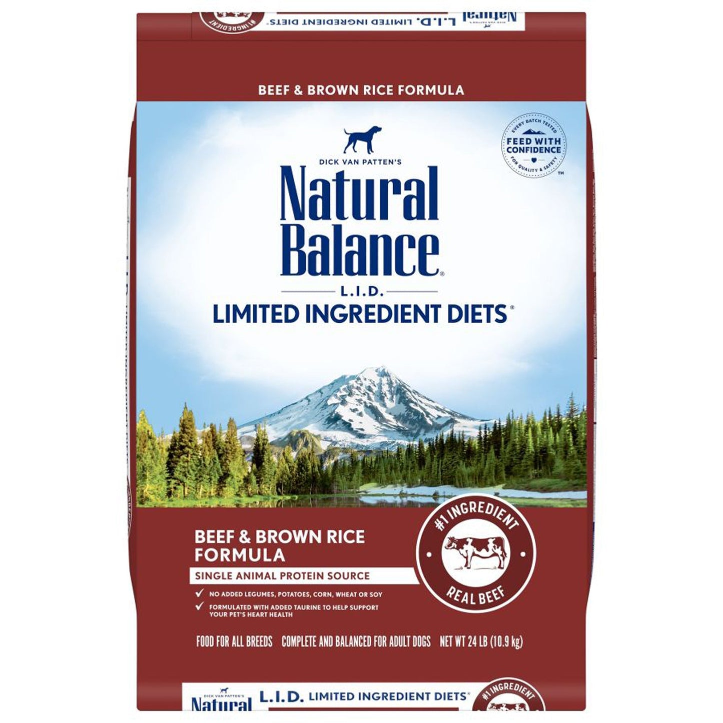 Natural Balance Pet Foods L,I,D, Adult Dry Dog Food Beef & Brown Rice 1ea/24 lb