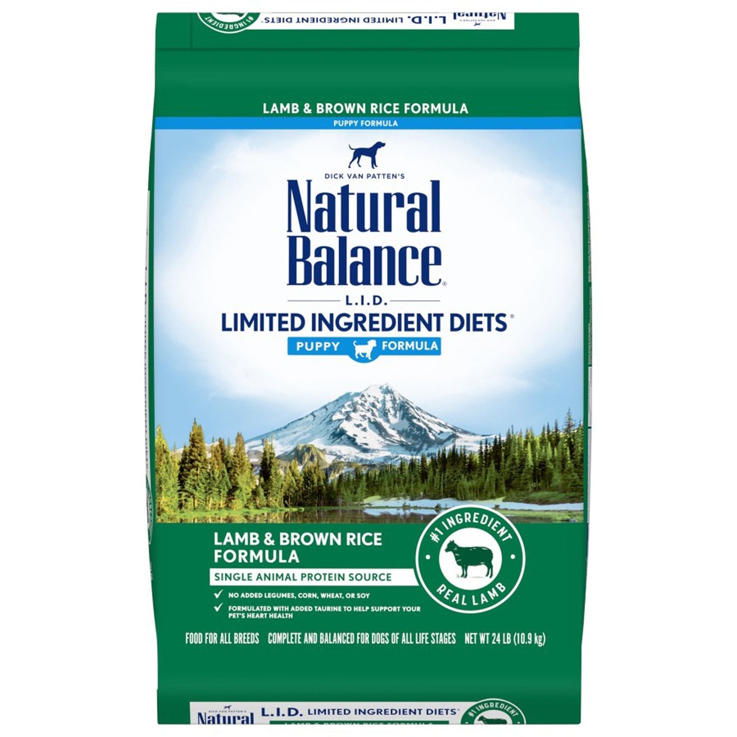 Natural Balance Pet Foods L,I,D, Puppy Dry Dog Food Lamb & Brown Rice 1ea/24 lb