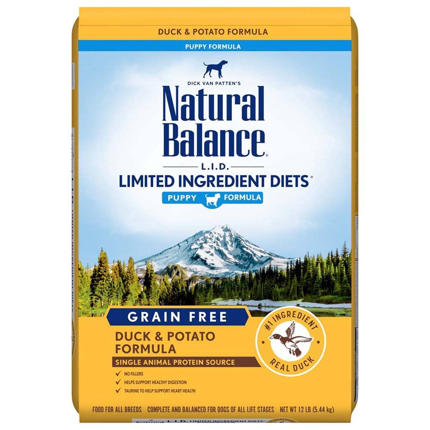 Natural Balance Pet Foods L,I,D, Puppy Dry Dog Food Duck & Potato 1ea/12 lb