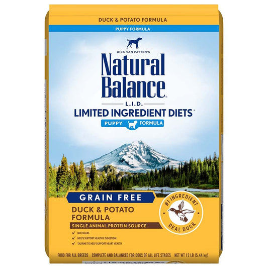Natural Balance Pet Foods L,I,D, Puppy Dry Dog Food Duck & Potato 1ea/12 lb