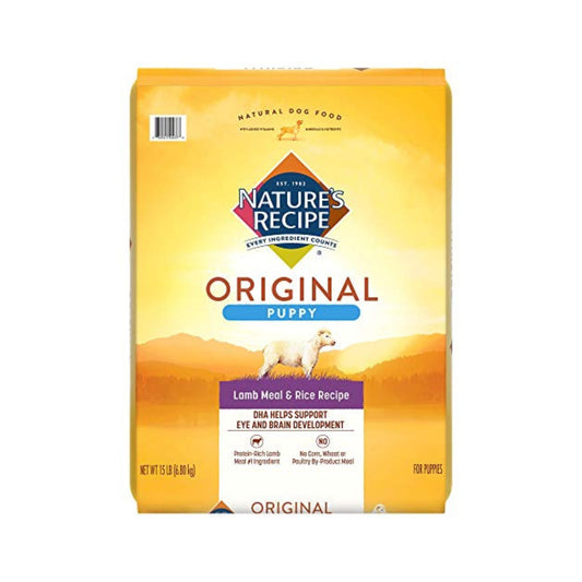 Nature's Recipe Puppy Dry Dog Food Lamb Meal & Rice 1ea/15 lbs,