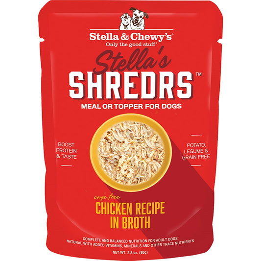 Stella and Chewys Dog Shredrs Chicken 2,8Oz, (Case Of 24)
