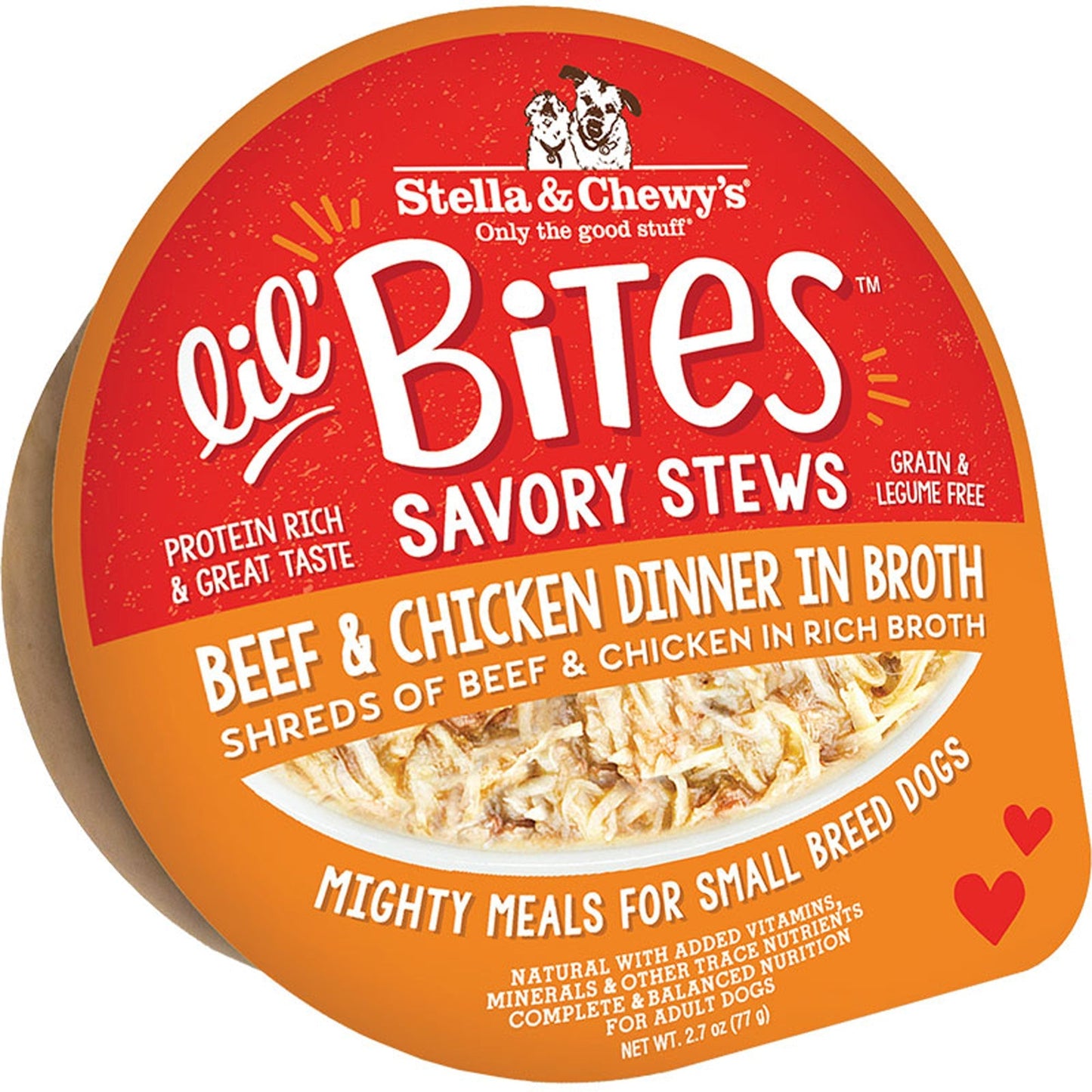 Stella And Chewys Dog Lil Bites Savory Stew Beef And Chicken 2,7oz, (Case Of 12)