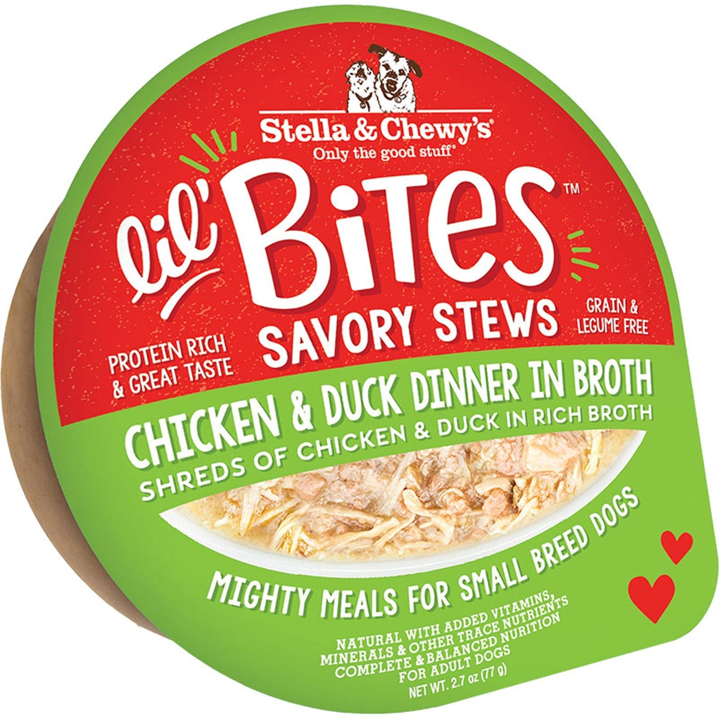 Stella And Chewys Dog Lil Bites Savory Stew Chicken And Duck 2,7oz, (Case Of 12)