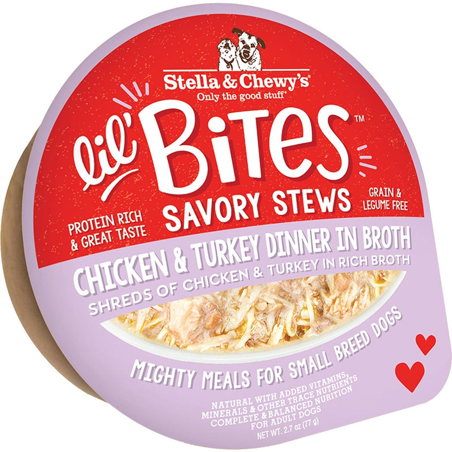 Stella and Chewys Dog Lil Bites Savory Stew Chicken and Turkey 2,7Oz, (Case Of 12)