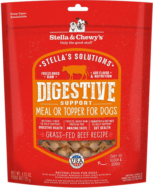 Stella And Chewys Dog Solutions Digestive Support Beef 4,25oz,