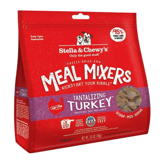 Stella & Chewys Dog Freeze-Dried Tantalizing Turkey Meal Mixers 35oz,
