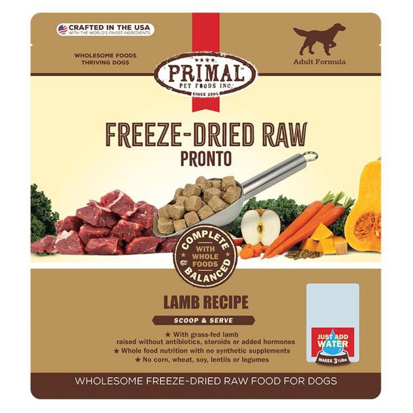 Primal Dog Freeze-Dried Pronto Lamb 7oz,