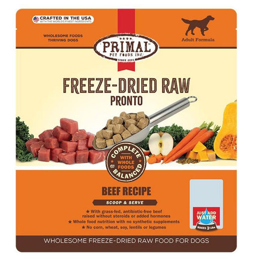 Primal Dog Freeze-Dried Pronto Beef 25oz,