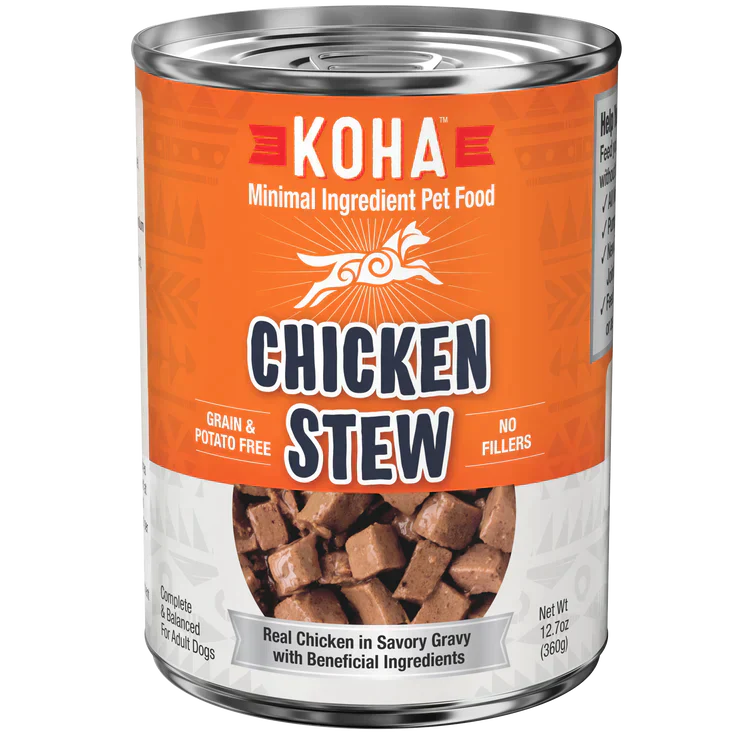 Koha Dog Grain Free Stew Chicken 12,7oz,(Case Of 12)