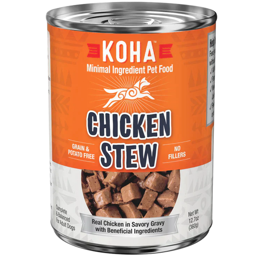 Koha Dog Grain Free Stew Chicken 12,7oz,(Case Of 12)