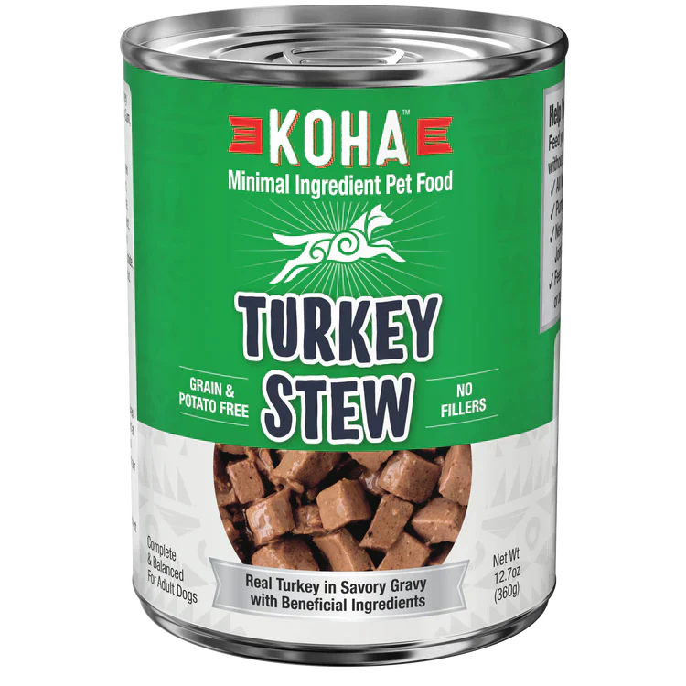 Koha Dog Grain Free Stew Turkey 12,7oz,(Case Of 12)