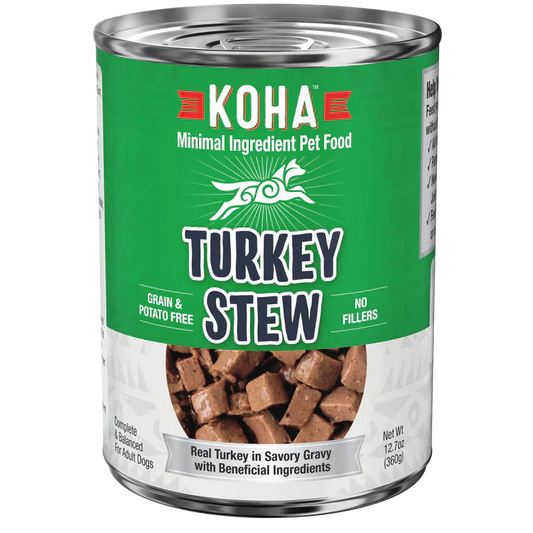 Koha Dog Grain Free Stew Turkey 12,7oz,(Case Of 12)