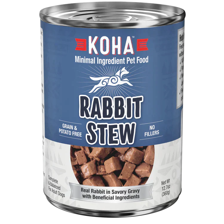 Koha Dog Grain Free Stew Rabbit 12,7oz,(Case Of 12)