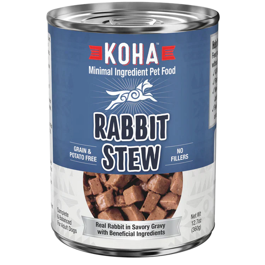 Koha Dog Grain Free Stew Rabbit 12,7oz,(Case Of 12)