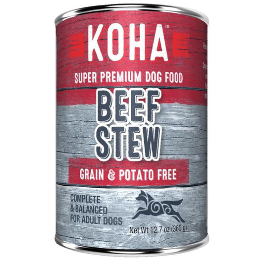Koha Dog Grain Free Stew Beef 12,7oz,(Case Of 12)