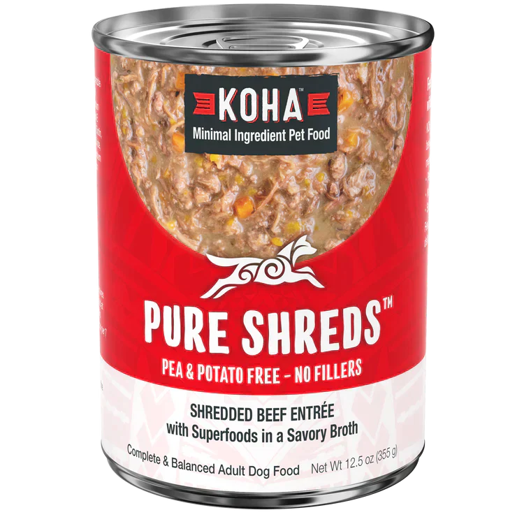 Koha Dog Grain Free Shredded Beef 12,5oz,