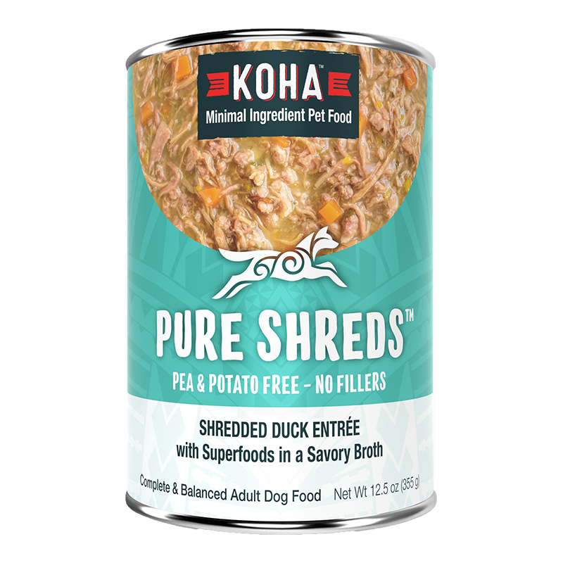Koha Dog Grain Free Shredded Duck 12,5oz,