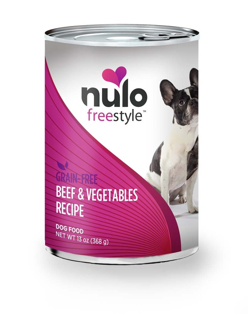Nulo Freestyle Grain Free Wet Dog Food Beef, Peas, & Carrots 12ea/13 oz