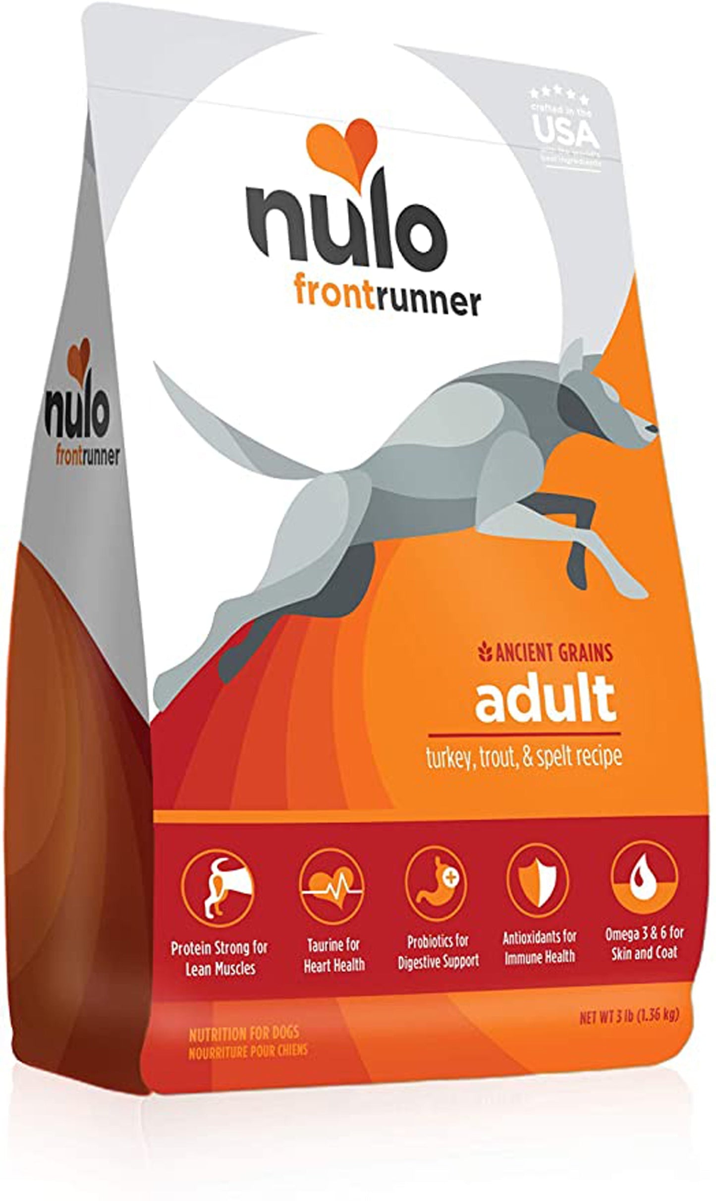 Nulo Frontrunner Dry Dog Food Turkey, Trout & Spelt 1ea/23 lb