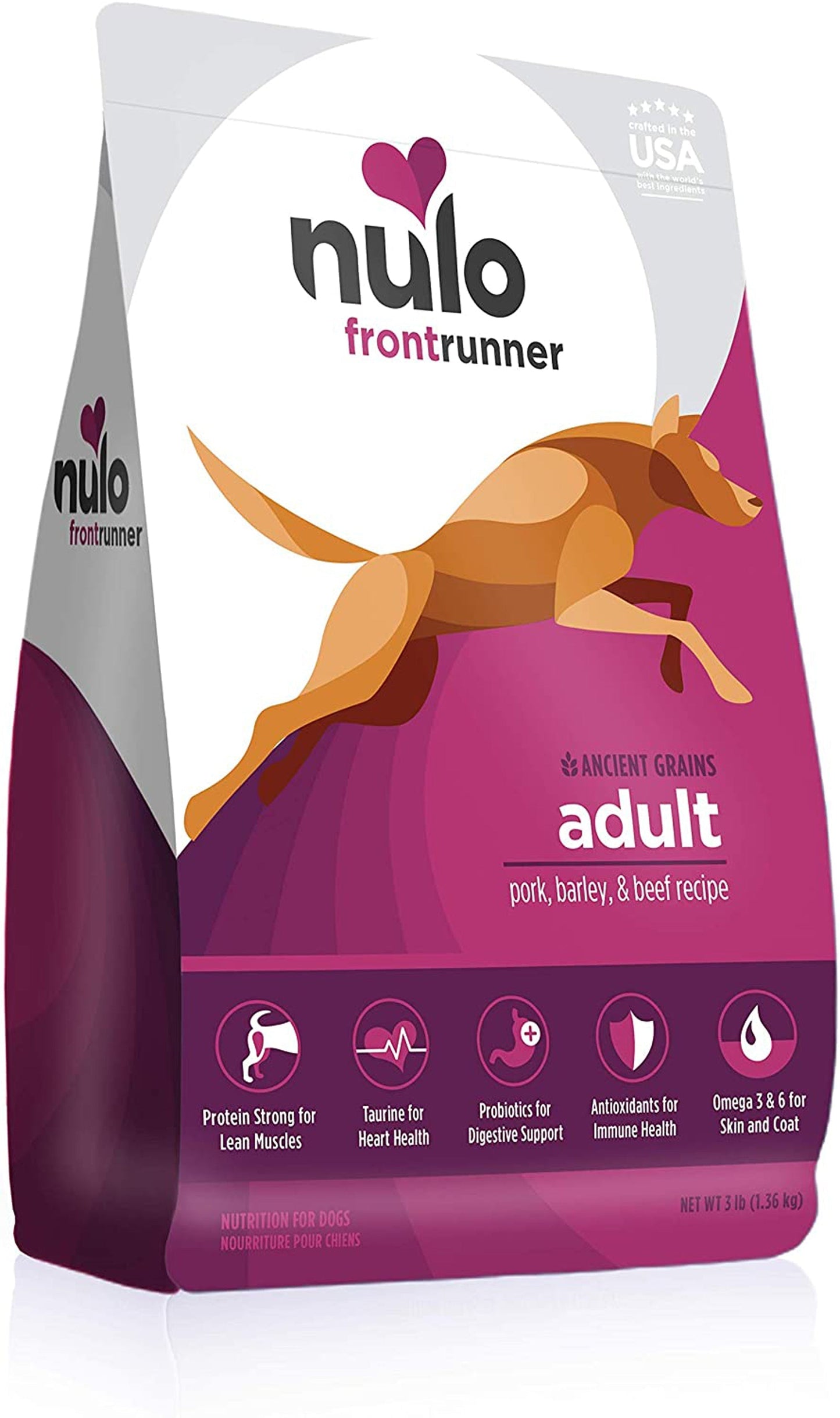 Nulo Frontrunner Dry Dog Food Pork, Barley & Beef 1ea/3 lb