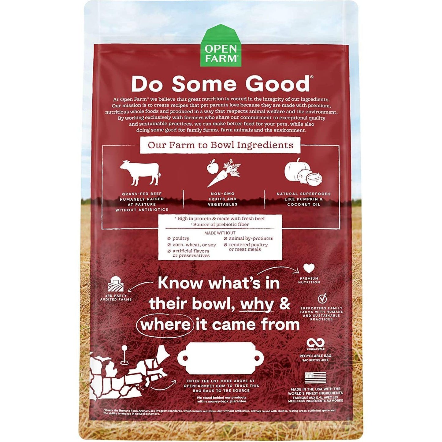 Open Farm Dog Food Grass Fed Beef