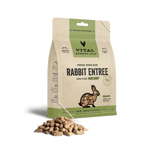 Vital Essentials Dog Freeze-Dried Mini Nibs Rabbit 5,5oz,
