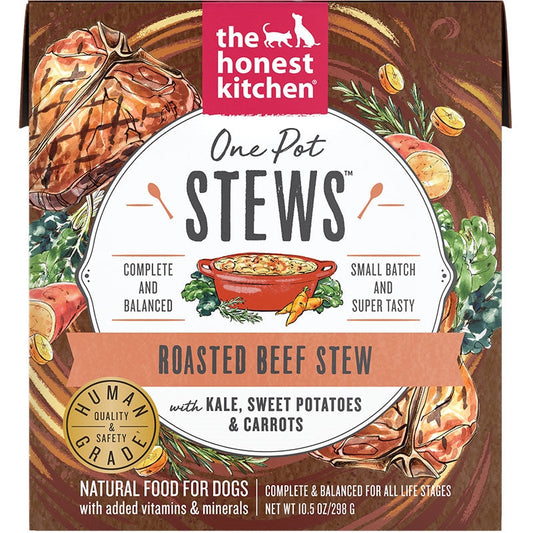 Honest Kitchen Dog One Pot Stew Roasted Beef With Kale; Sweet Potato And Carrots 10,5oz, (Case Of 6)