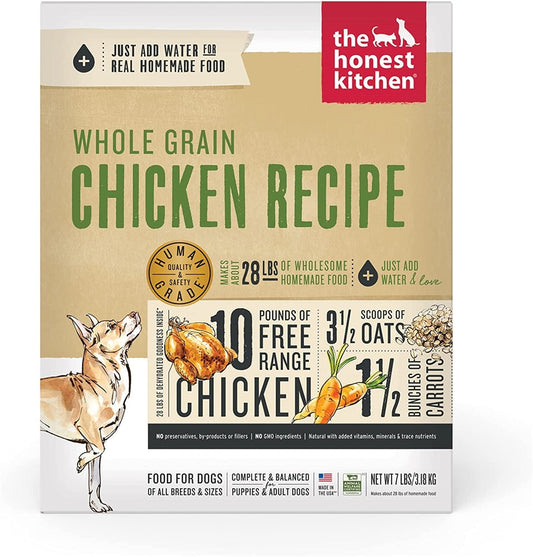 Honest Kitchen Dog Whole Grain Chicken 7Lbs, Box,