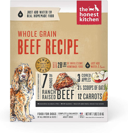 Honest Kitchen Dog Whole Grain Beef 7Lbs, Box,