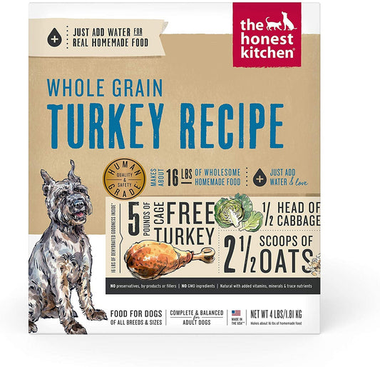Honest Kitchen Dog Gourmet Grains Turkey And Whitefish 4Lbs, Box