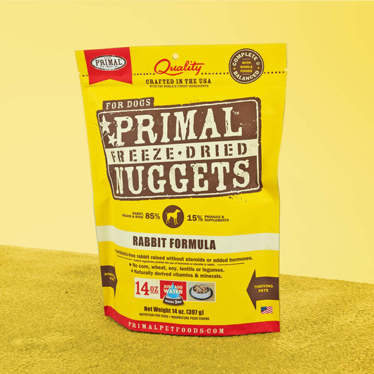 Primal Dog Freeze-Dried Nuggets Rabbit 5,5oz,