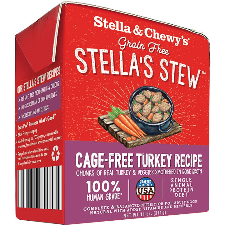 Stella and Chewys Dog Stew Cage Free Turkey 11Oz (Case Of 12)