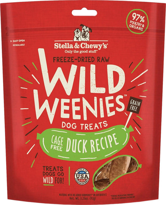 Stella And Chewys Dog Freeze Dried Weenie Duck 3,25 oz,