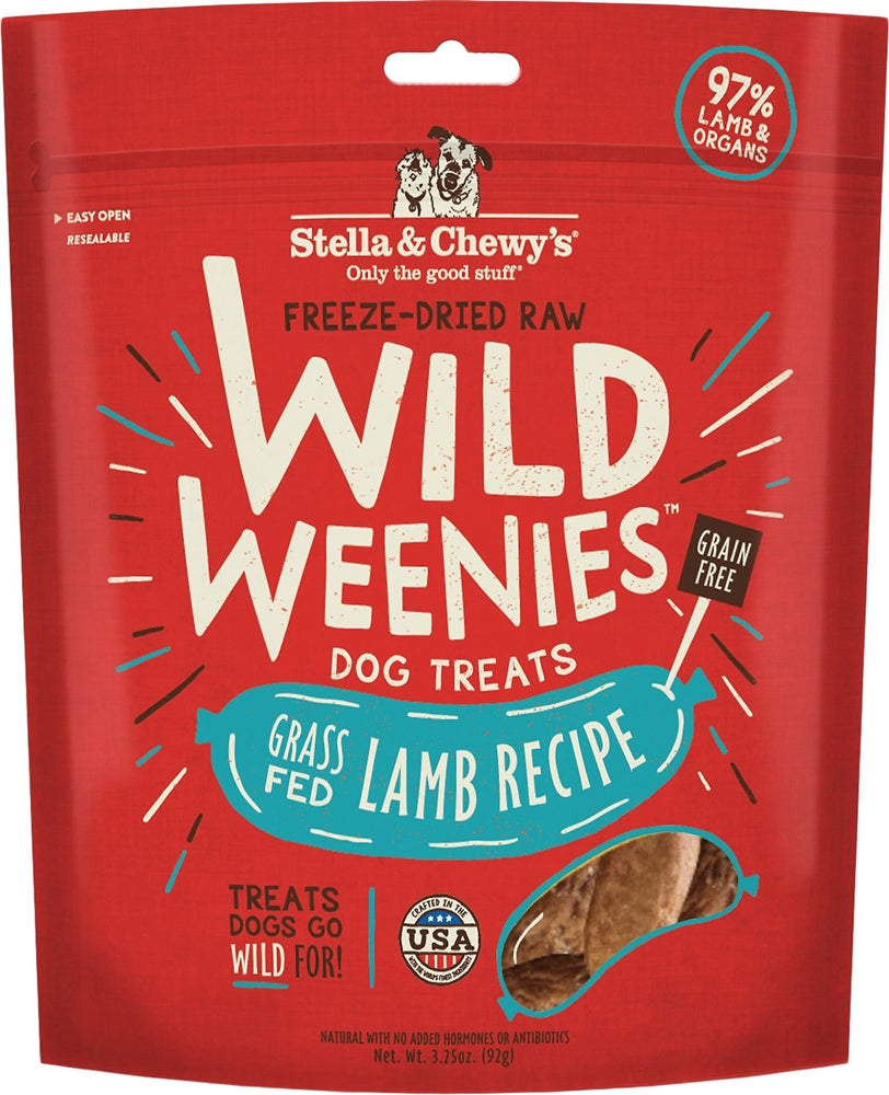 Stella And Chewys Dog Freeze Dried Weenie Lamb 3,25 oz,