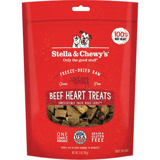 Stella And Chewys Dog Freeze-Dried Treat Beef Heart 3oz,