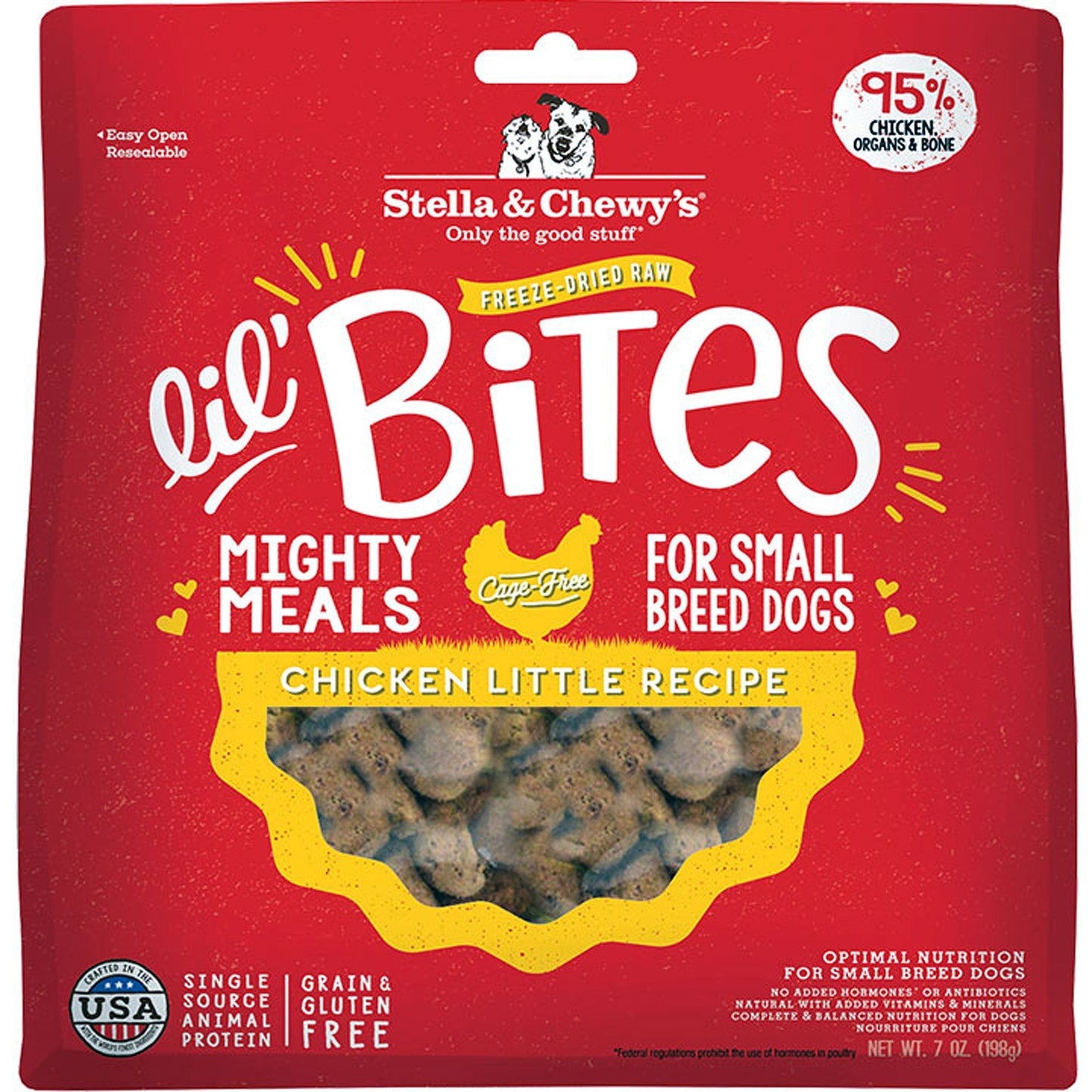 Stella And Chewys Dog Freeze-Dried Lil Bites Chicken 7 oz,