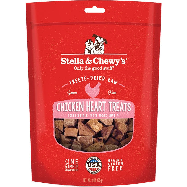 Stella And Chewys Dog Freeze-Dried Treat Chicken Hearts 11,5oz,