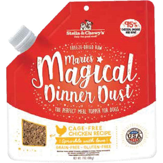 Stella And Chewys Dog Freeze-Dried Maries Magical Dinner Dust Chicken 7oz,