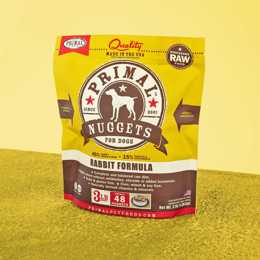 Primal Dog Freeze-Dried Nuggets Rabbit 14oz,