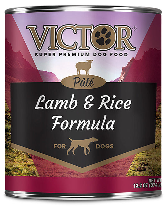 Victor Super Premium Dog Food Wet Dog Food Lamb & Rice Pate 12ea/13,2 oz