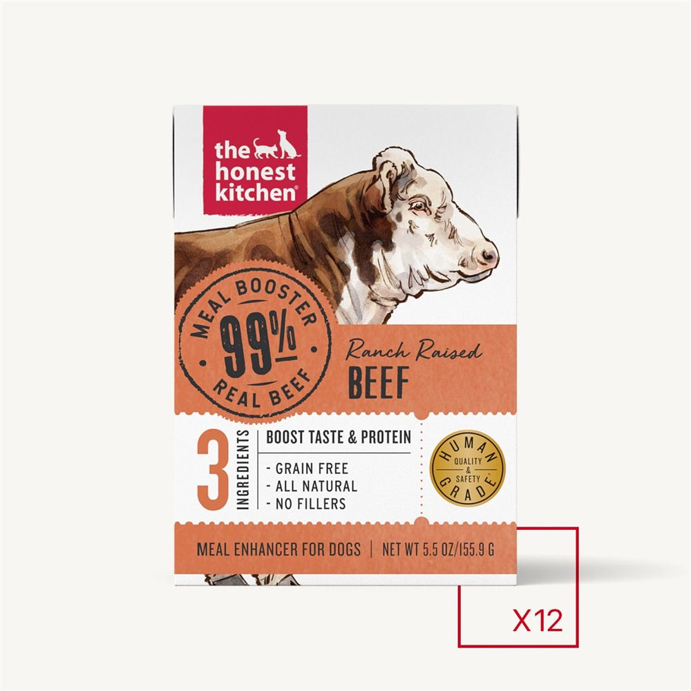 The Honest Kitchen Dog 99% Beef Meal Booster Wet Dog Food 5,5Oz Carton