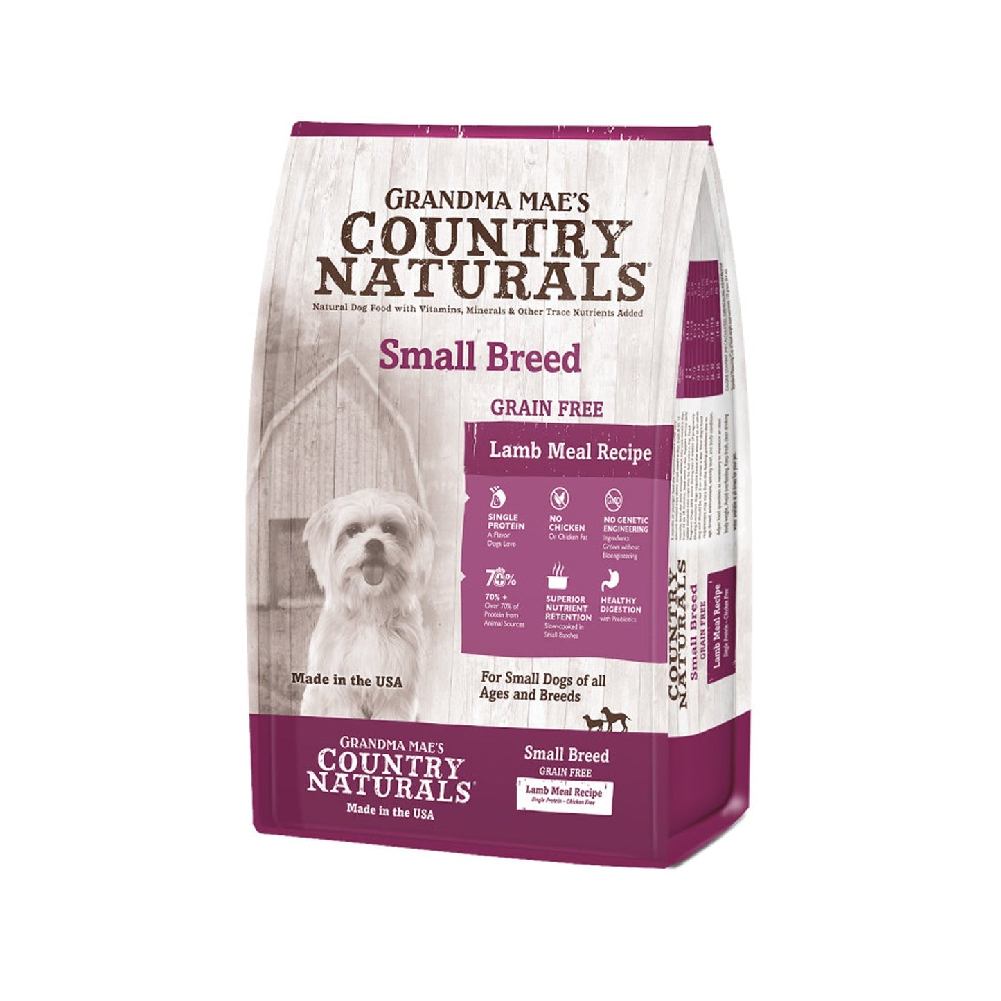 Grandma Mae's Country Naturals Grain Free L,I,D, Small Breed Dry Dog Food Lamb 1ea/4 lb