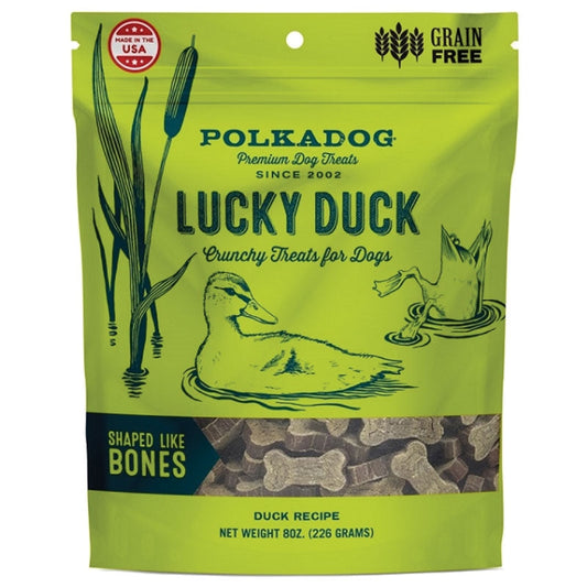 Polka Dog Bakery Dog Lucky Duck Bones 8oz,