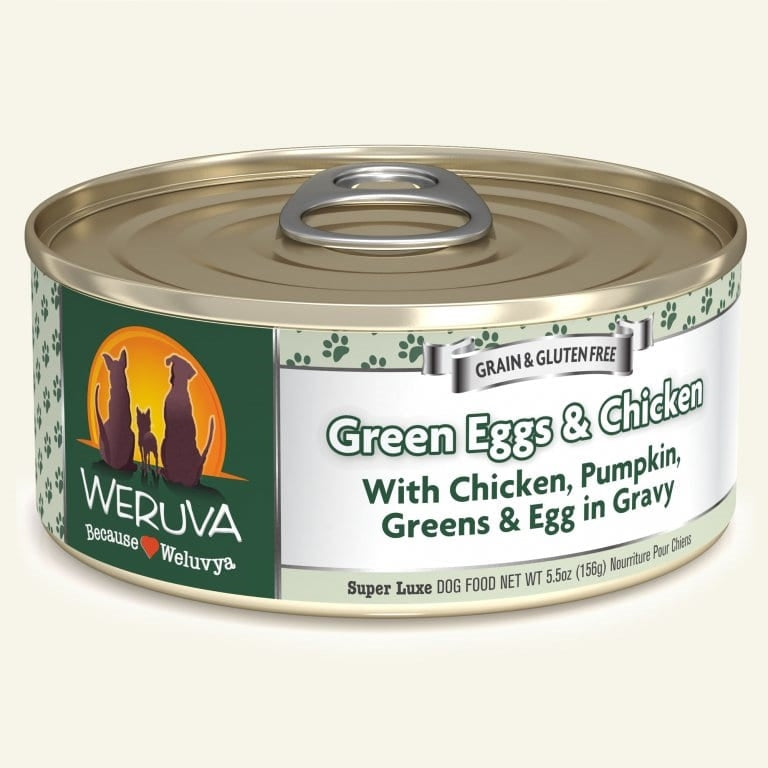 Weruva Dog Green Eggs and Chicken with Chicken; Pumpkin; Greens and Egg in Gravy 5,5oz, Case Of 24